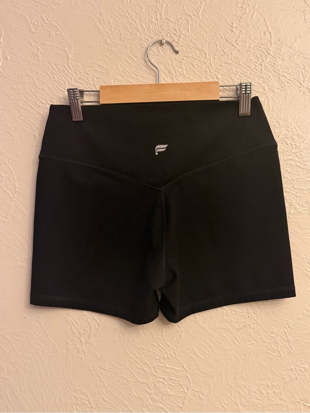 Fabletics Black High-Rise Athletic 4" Shorts - Picture 2 of 7